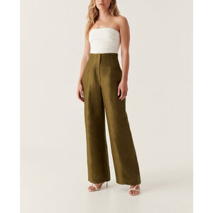Aje 'Theory' Green Cinched Pant Size 6